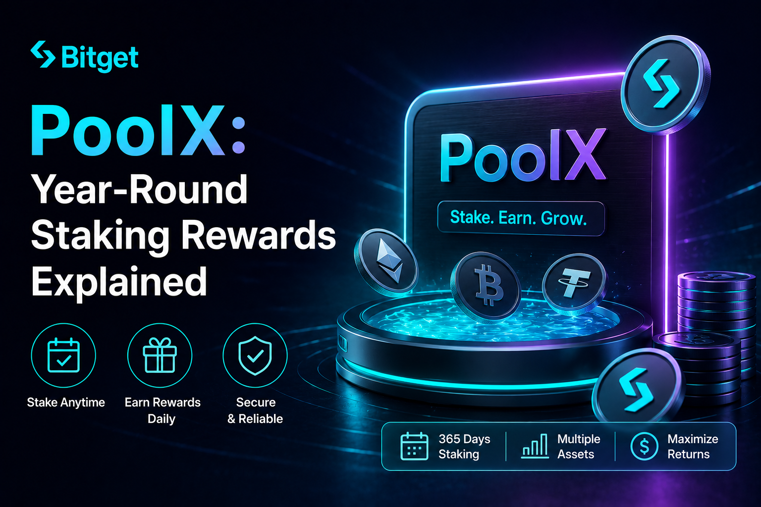 BitGet PoolX: Year-Round Staking Rewards Explained
