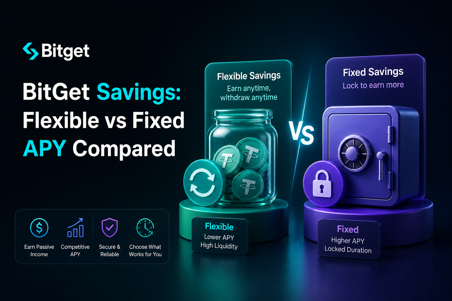 BitGet Savings: Flexible vs Fixed APY Compared